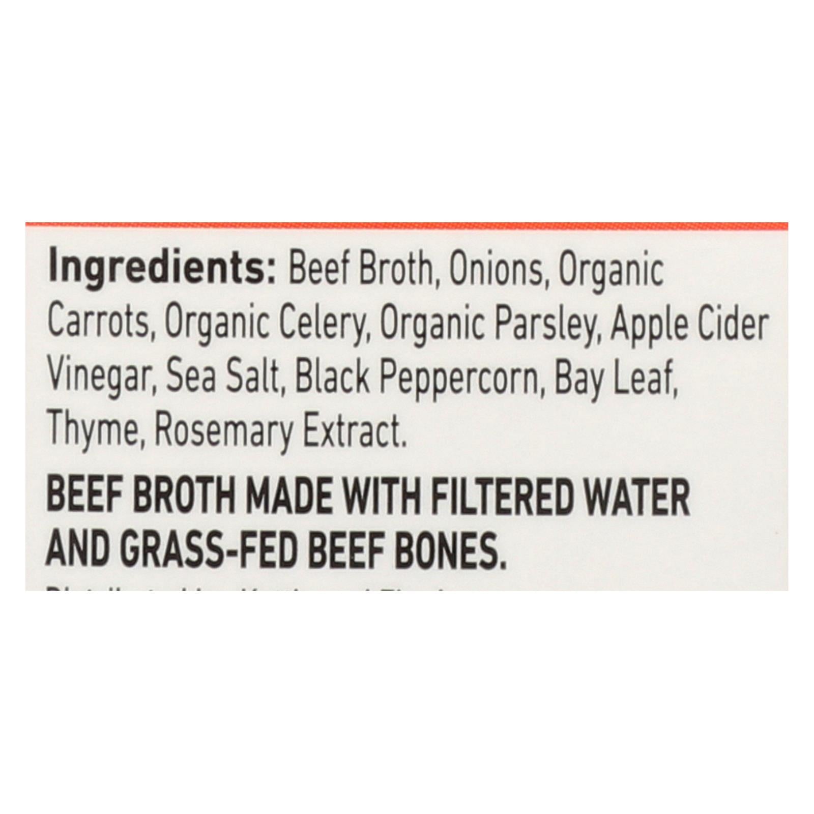 Kettle & Fire Beef Bone Broth - Case Of 6 - 16.9 Oz - Maras Green