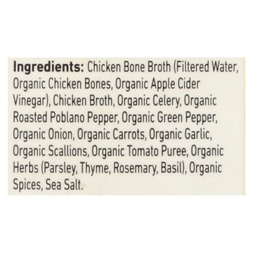 Kettle & Fire Chicken Bone Broth - Case Of 6 - 16.9 Oz - Maras Green