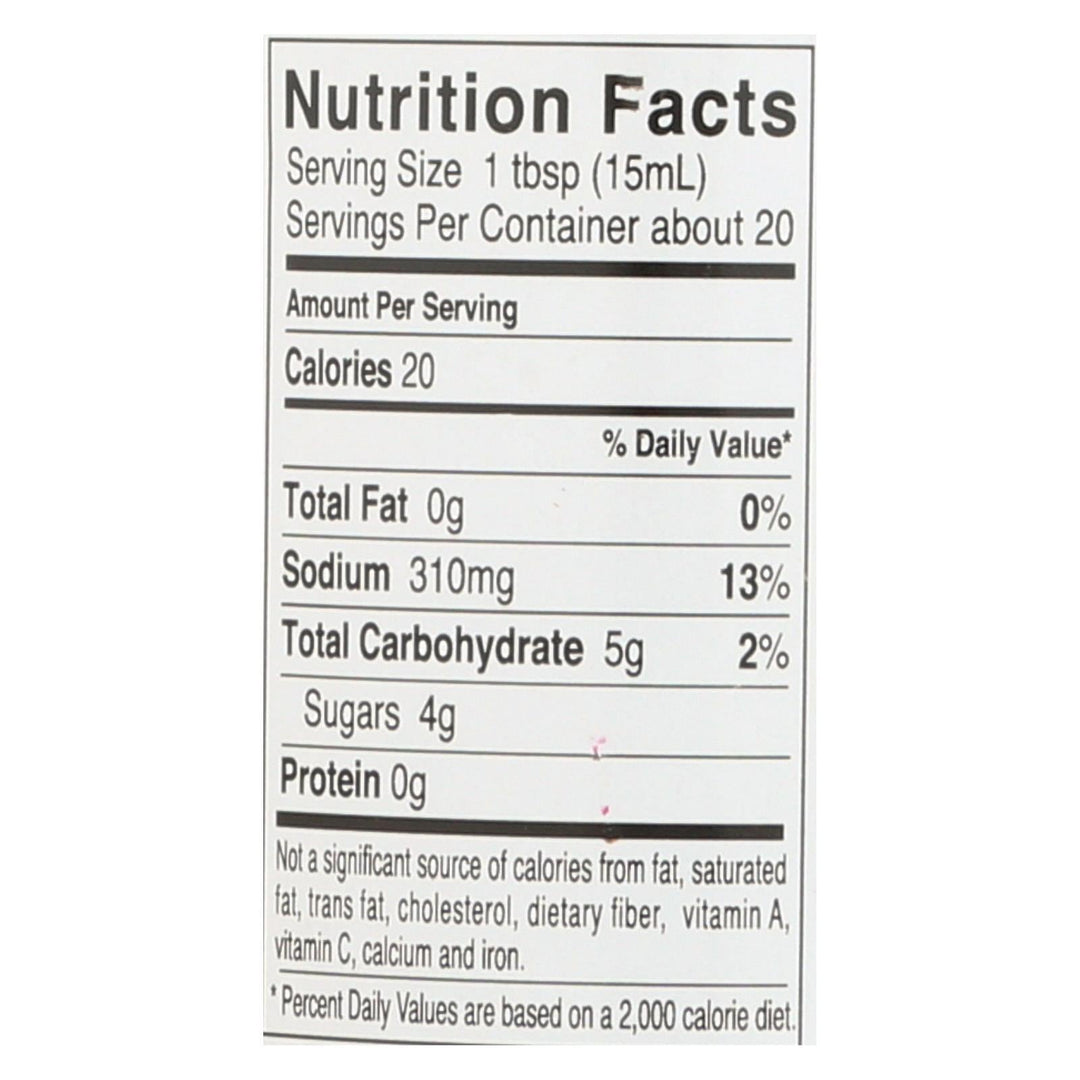 Kikkoman Soy Sauce - Less Sodium - Case Of 6 - 10 Fl Oz. - Maras Green