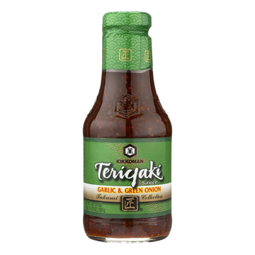 Kikkoman Teriyaki Sauce - Garlic And Green Onion - Case Of 6 - 20.5 Oz. - Maras Green