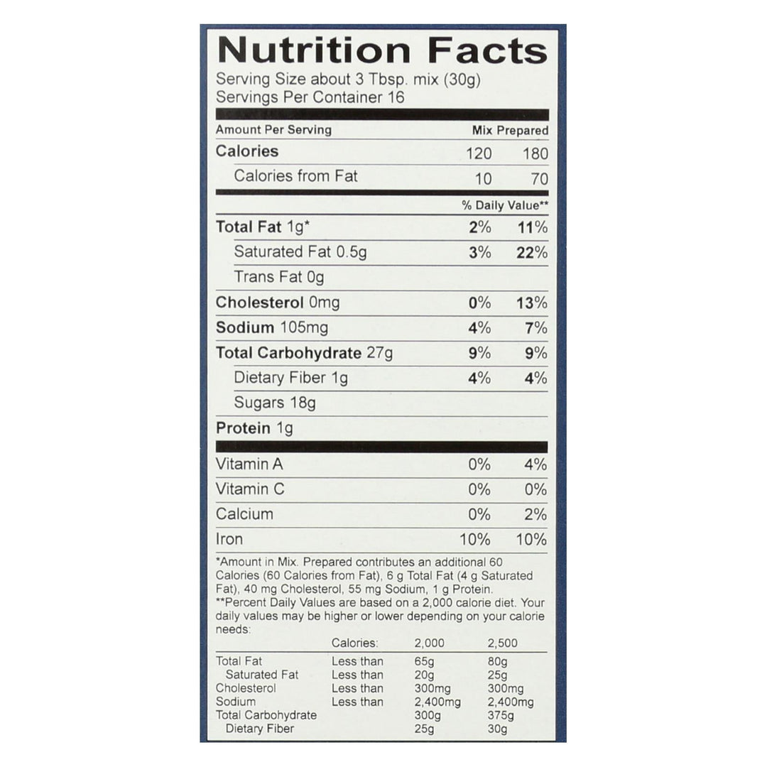 King Arthur Brownie Mix - Case Of 6 - 17 Oz. - Maras Green