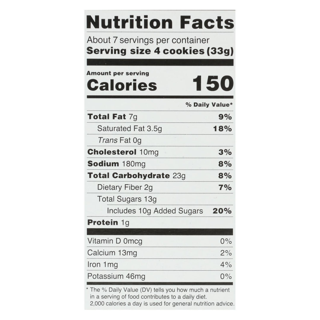 Kinnikinnick Cookies - Chocolate Chip - Case Of 6 - 8 Oz. - Maras Green