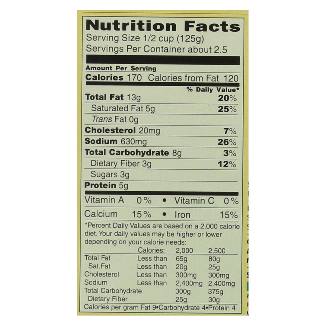 Kitchen Of India Dinner - Spinach With Cottage Cheese And Sauce - Palak Paneer - 10 Oz - Case Of 6 - Maras Green