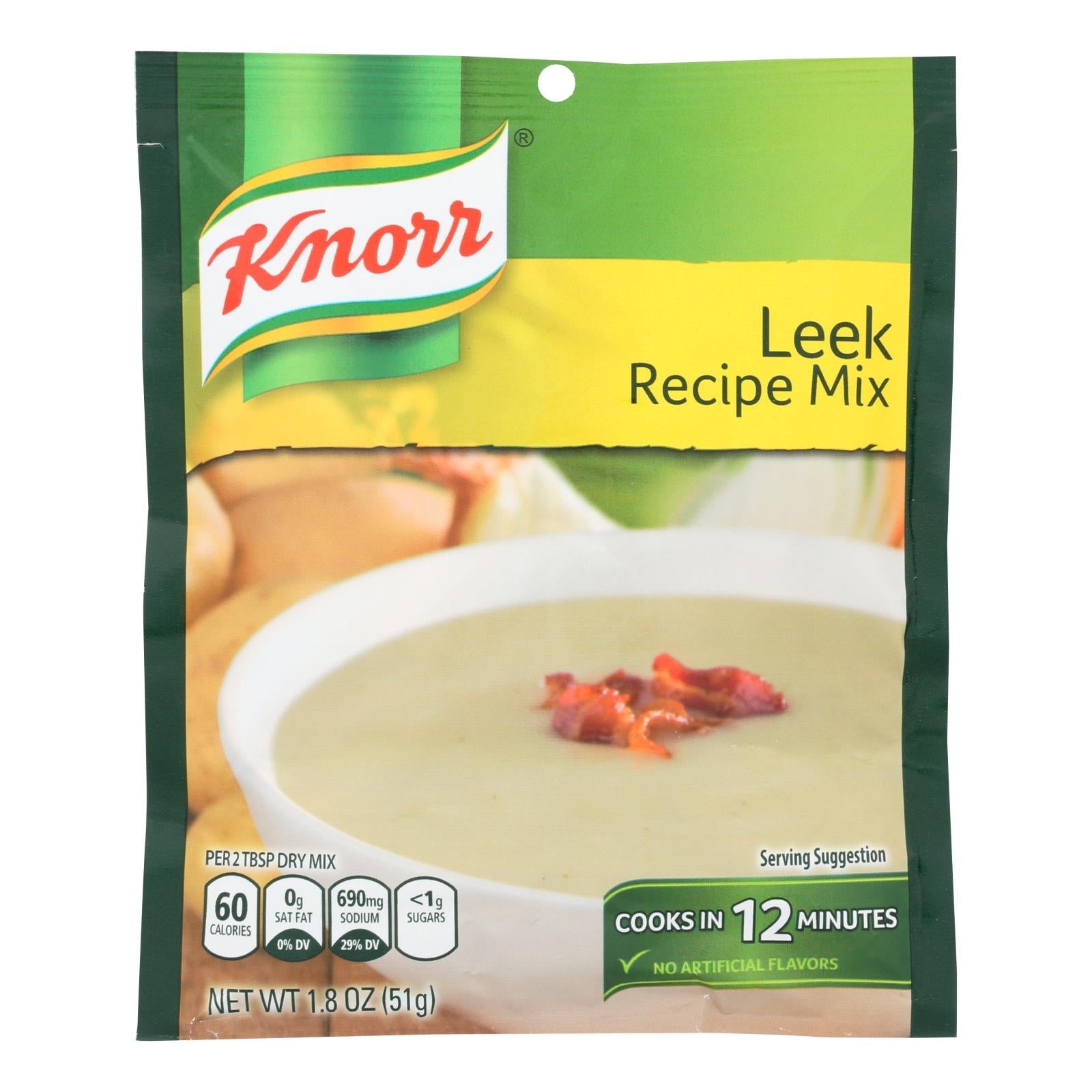 Knorr Recipe Mixes - Leek - Case Of 12 - 1.8 Oz. - Maras Green