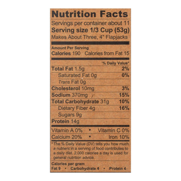 Kodiak Cakes Cinnamon Oat Power Cakes Flapjack & Waffle Mix - Case Of 6 - 20 Oz - Maras Green