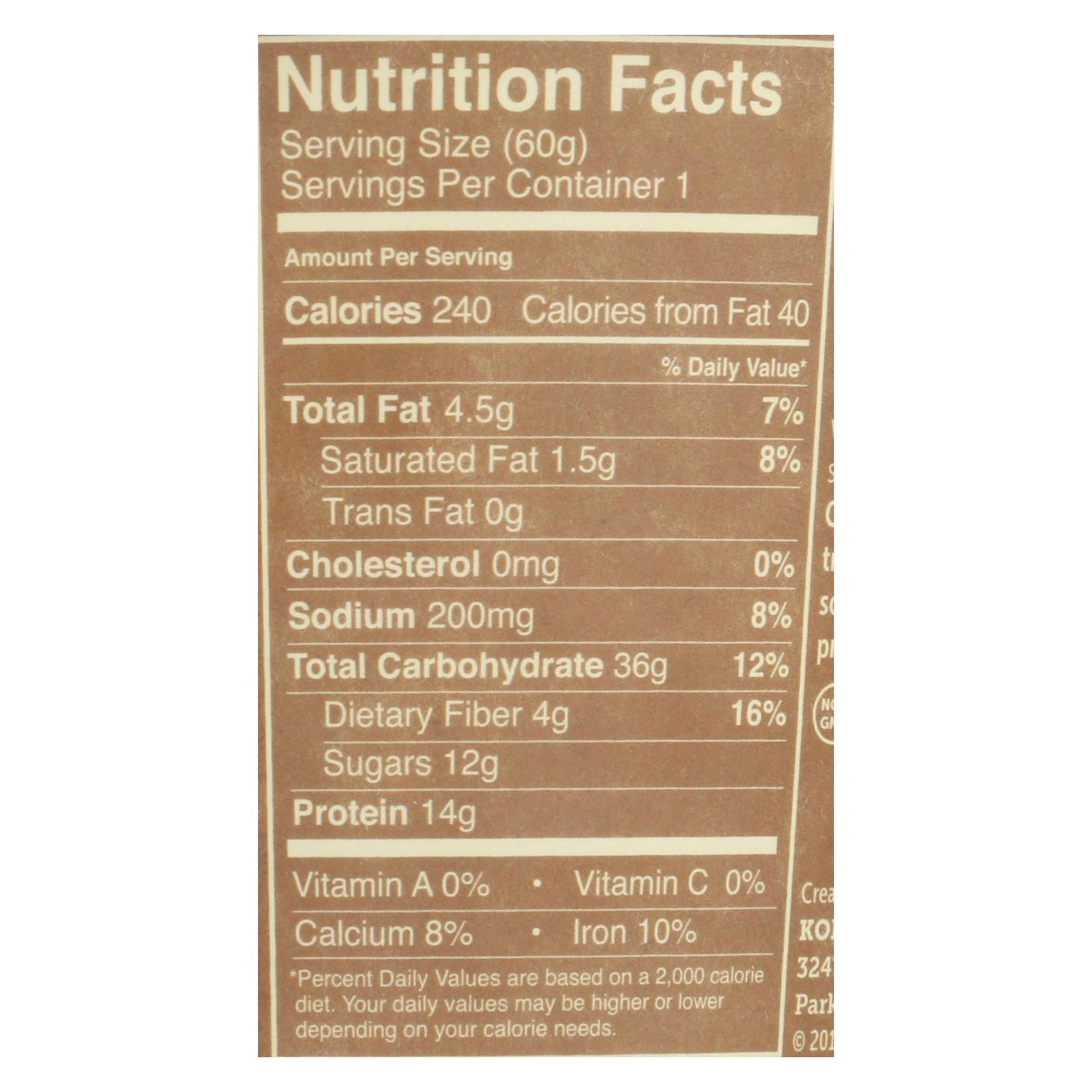 Kodiak Cakes Oatmeal - Case Of 12 - 2.12 Oz - Maras Green