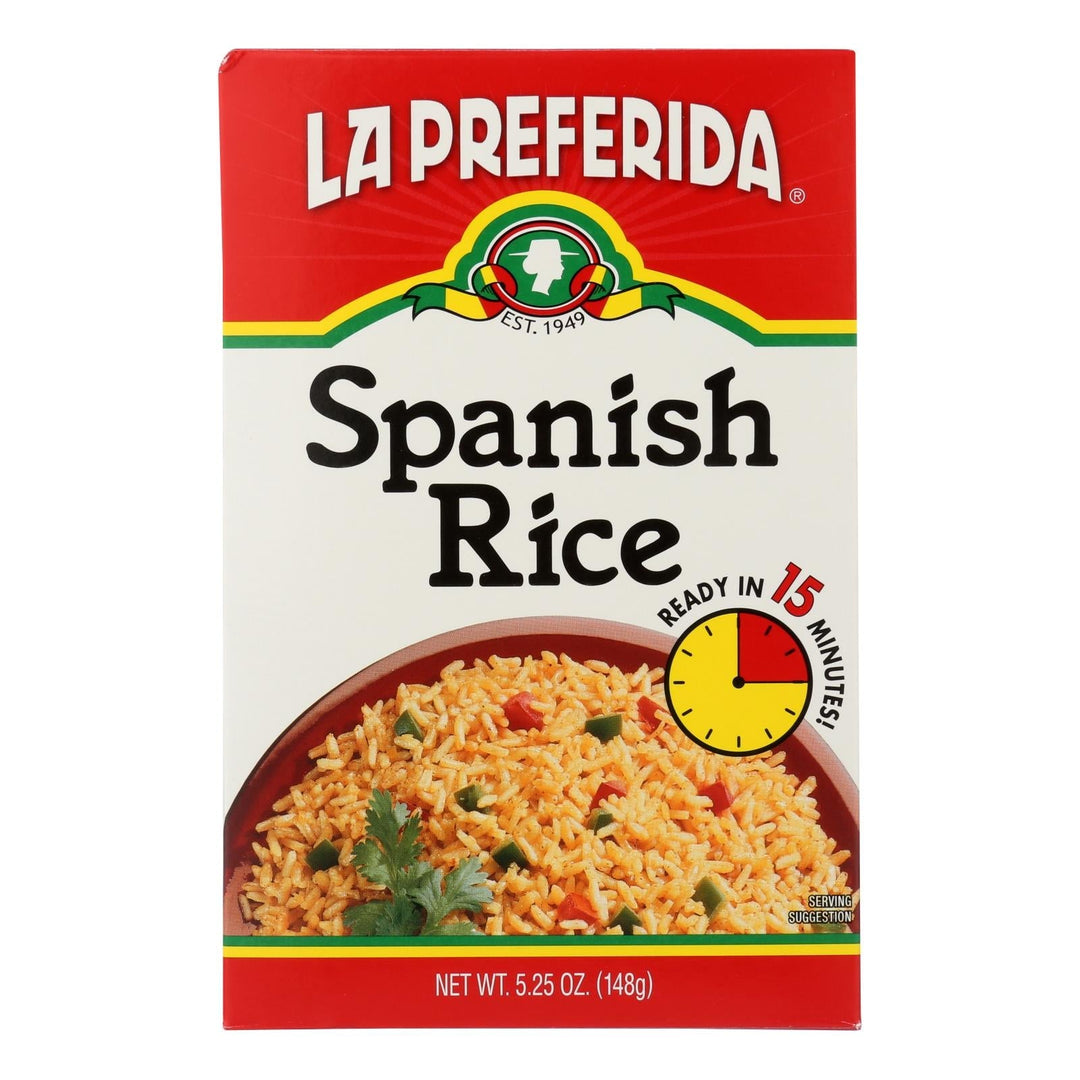 La Preferida Rice - Spanish - Case Of 9 - 5.25 Oz. - Maras Green