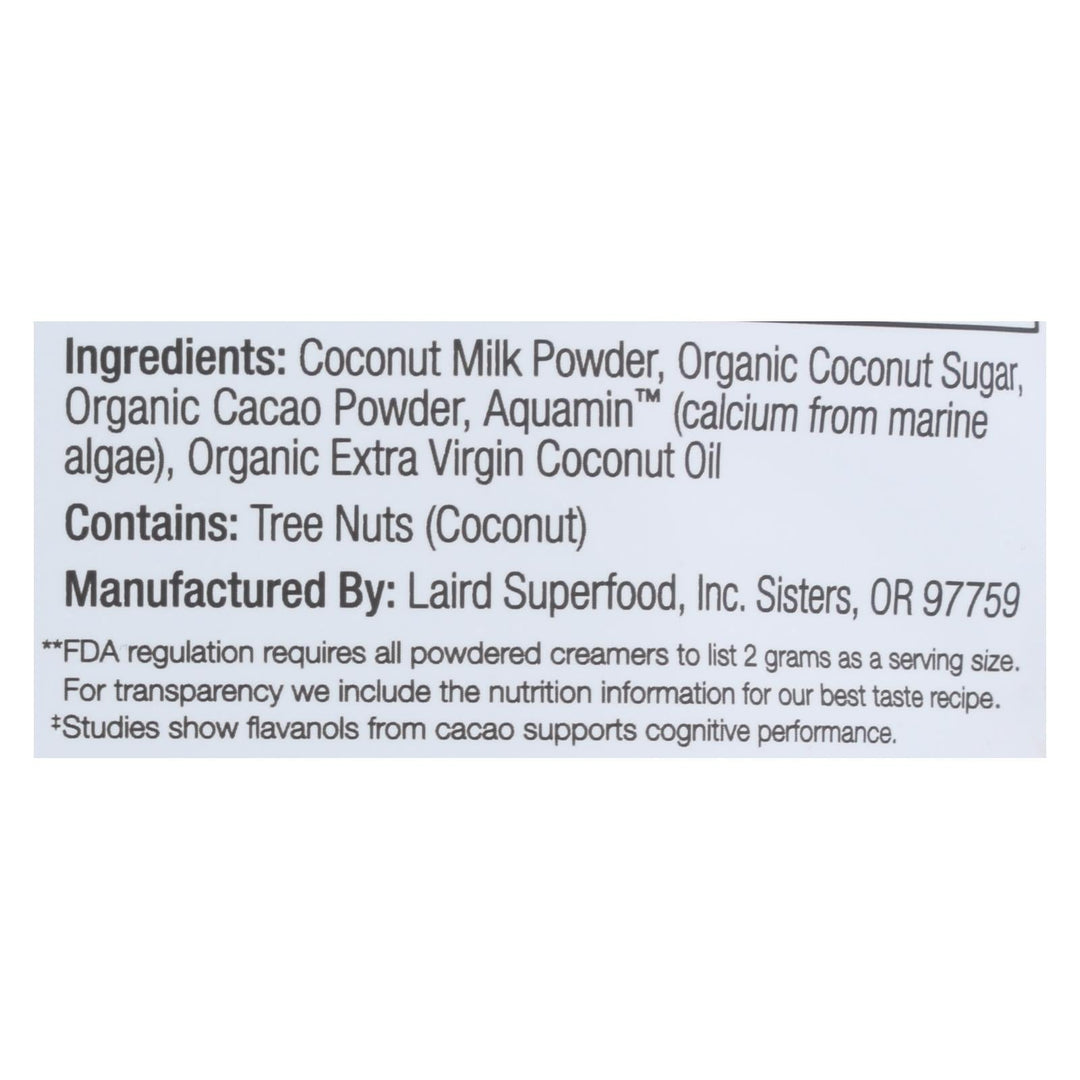 Laird Superfood - Superfood Creamr Cacao - Case Of 6 - 8 Oz - Maras Green