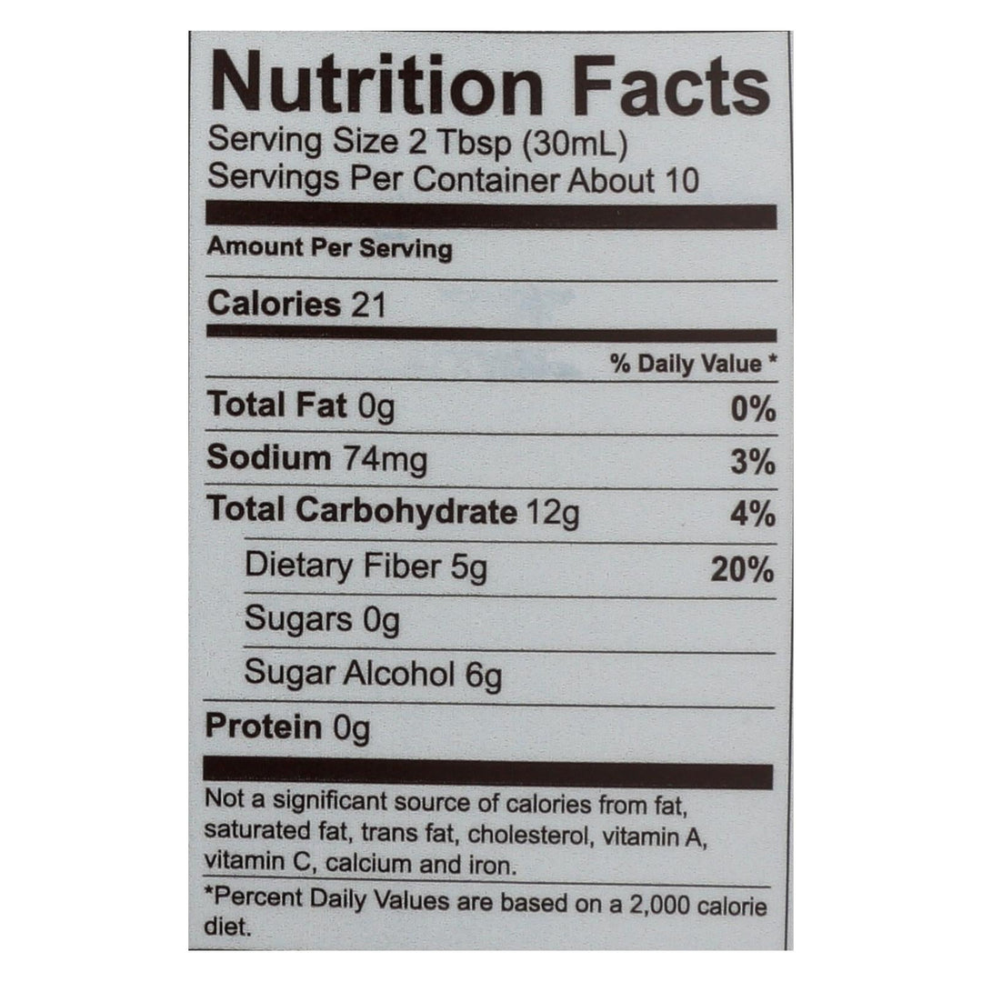 Lakanto Monk Fruit Sweetened Maple Flavored Syrup - Case Of 8 - 13 Fz - Maras Green