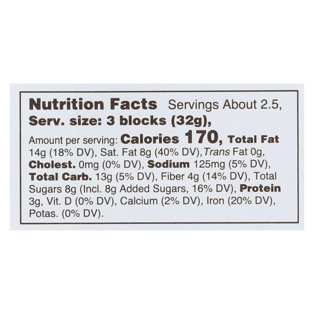 Lake Champlain Chocolates Chocolate Bar - Almonds & Sea Salt. 72% Cocoa Dark. - Case Of 12 - 3 Oz. - Maras Green