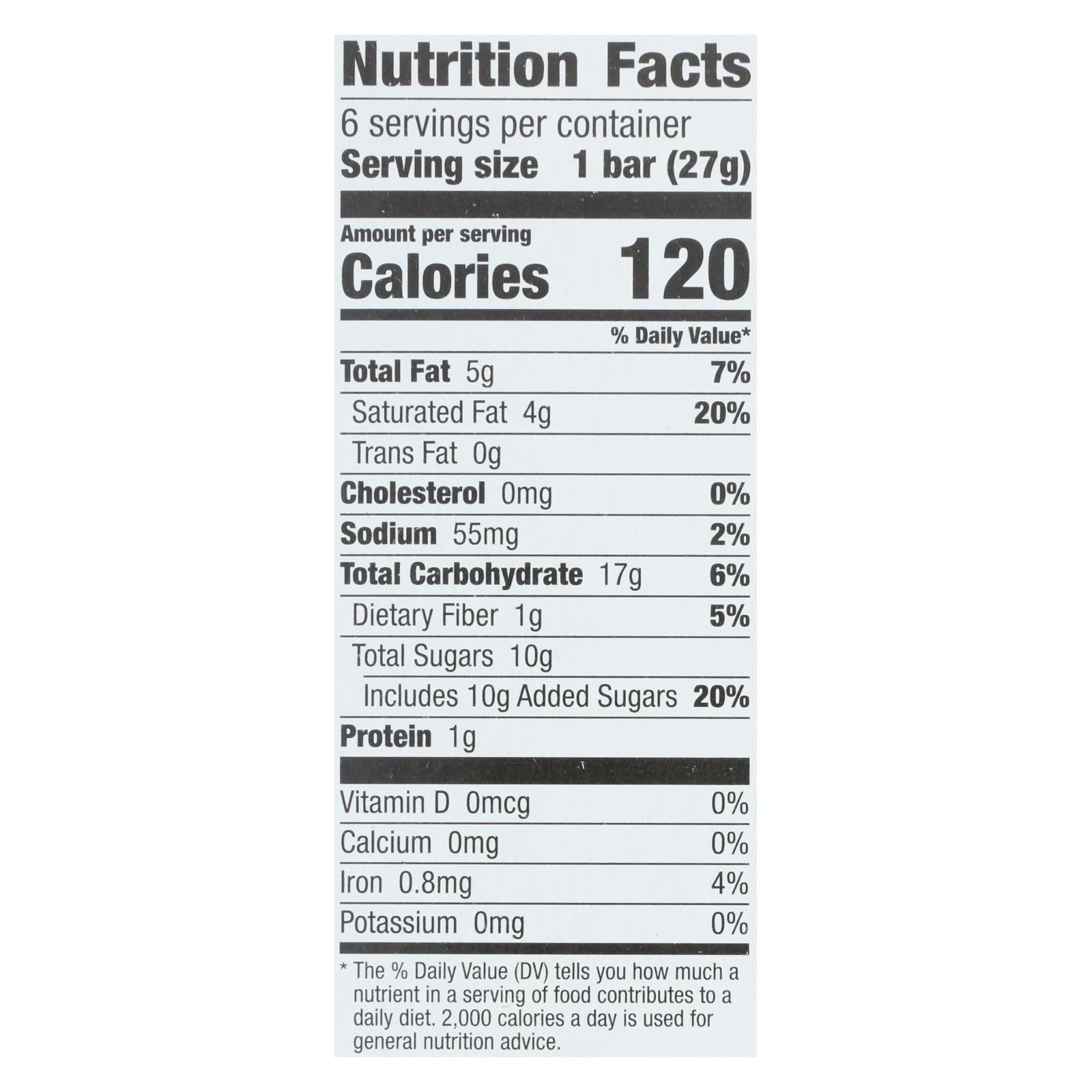 Larabar - Bar Kids Chocolate Chip Cookie - Case Of 8 - 6/.96 Oz - Maras Green