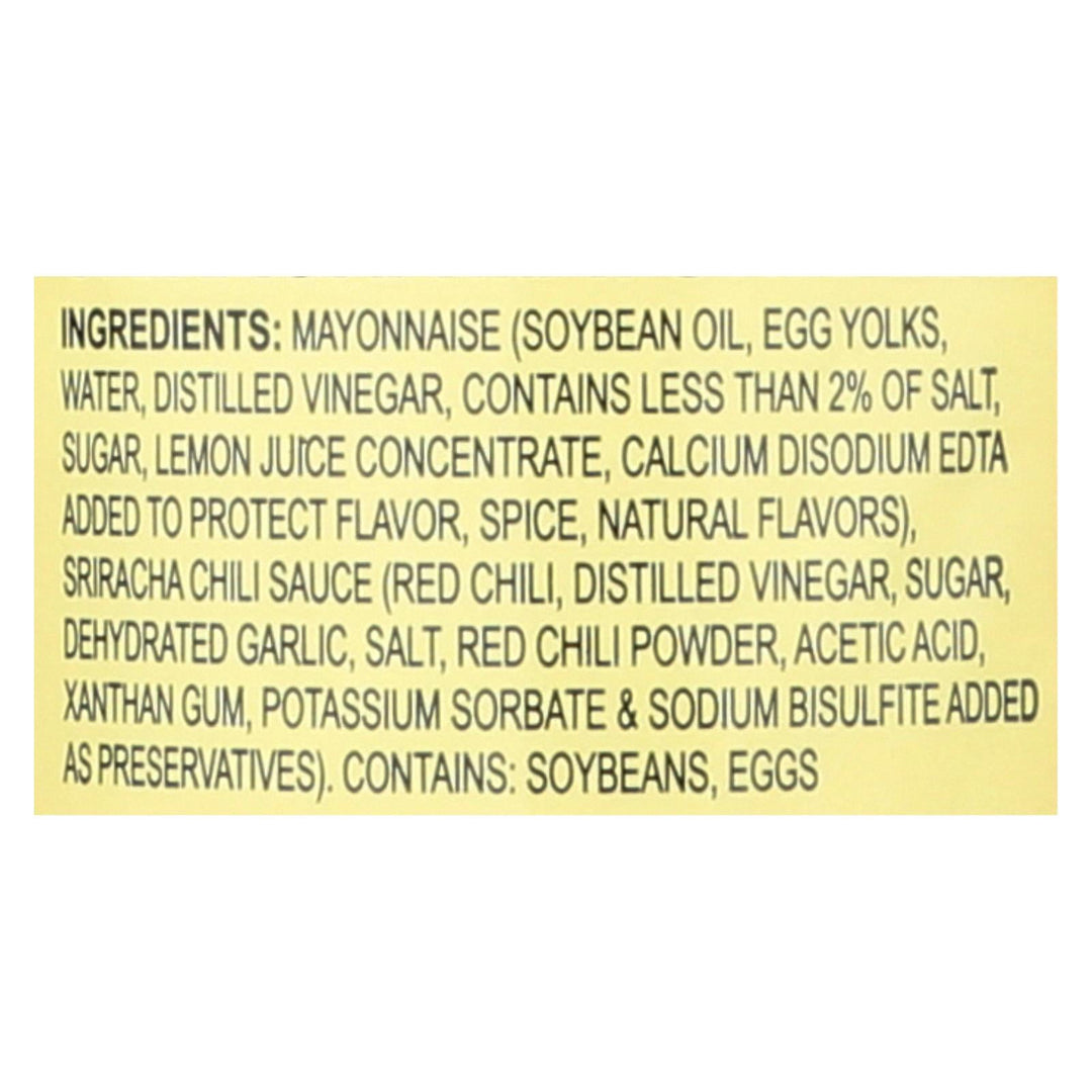 Lee Kum Kee Mayonnaise - Sriracha - Case Of 6 - 15 Fl Oz - Maras Green