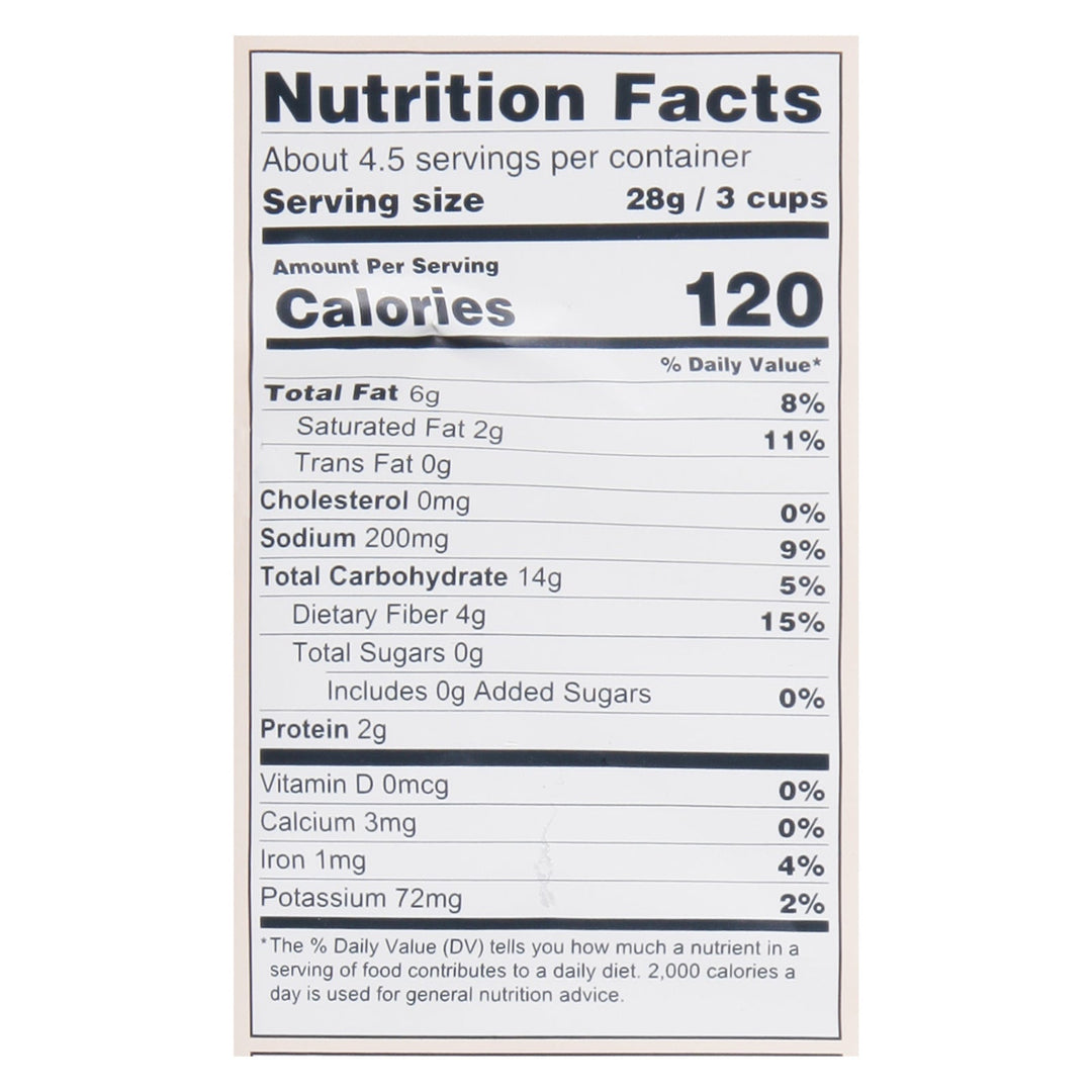 Lesser Evil - Popcorn Avocado - licious - Case Of 12 - 4.6 Oz - Maras Green