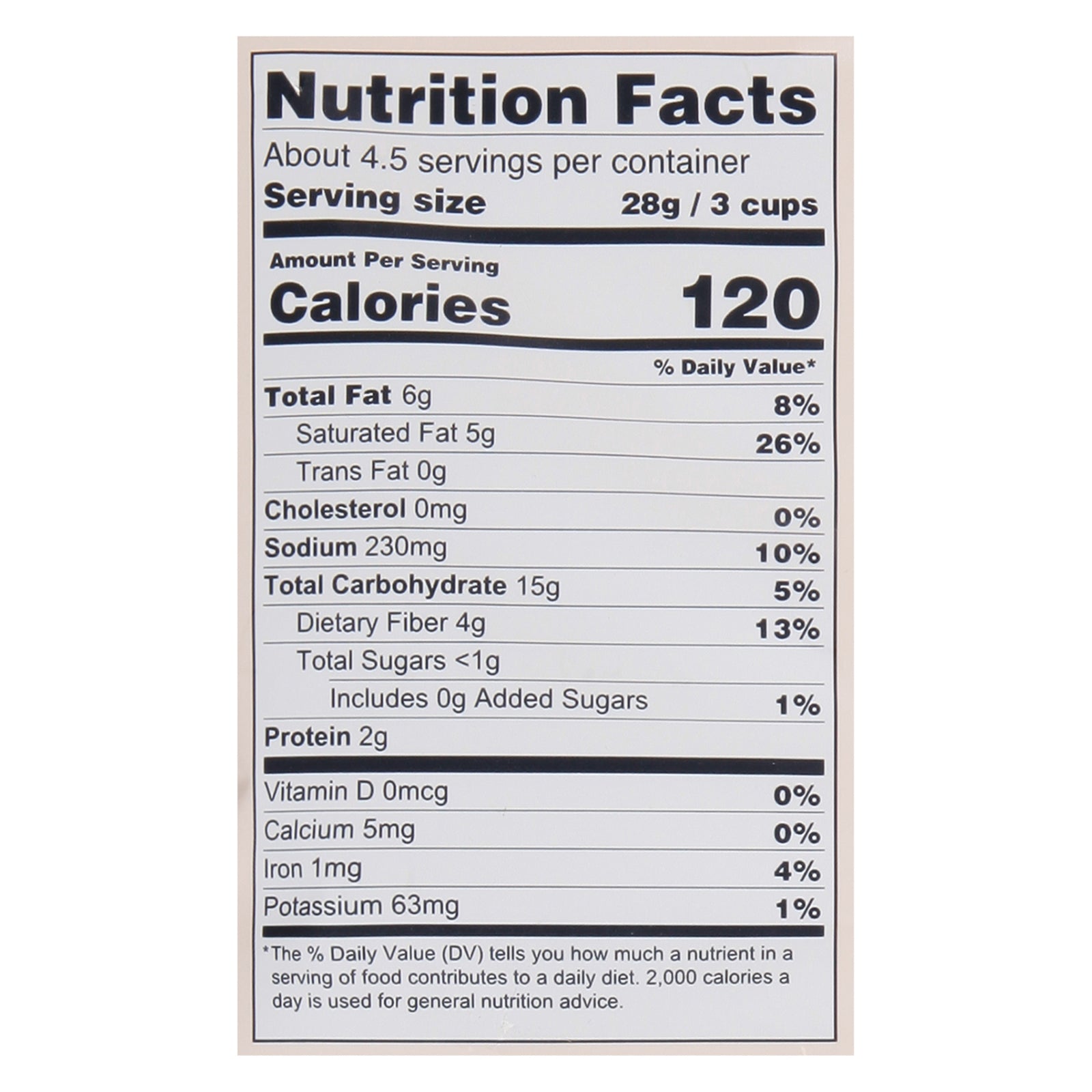 Lesser Evil - Popcorn No Chs Chsiness - Case Of 12 - 4.6 Oz - Maras Green