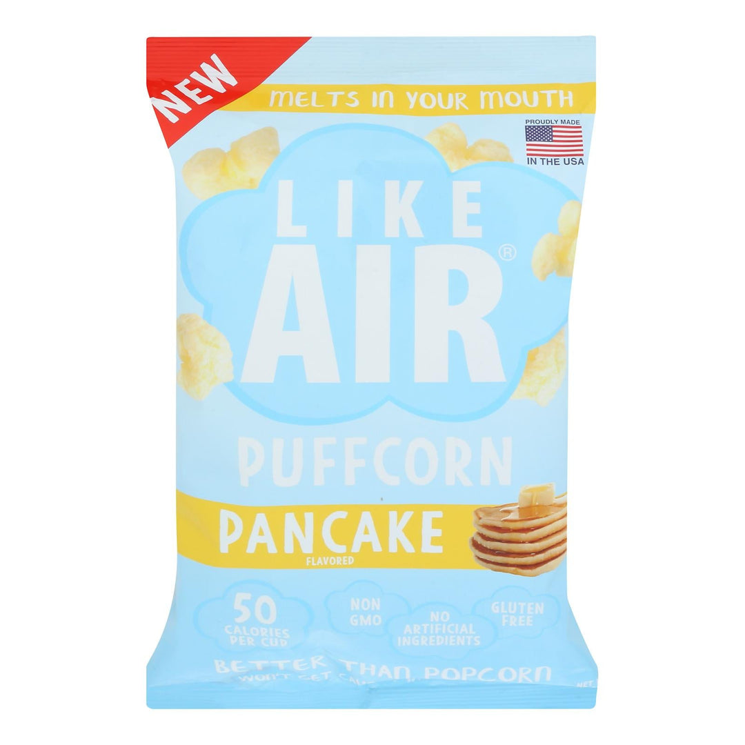 Like Air - Puffcorn Baked Pancake - Case of 12 - 4 OZ - Maras Green