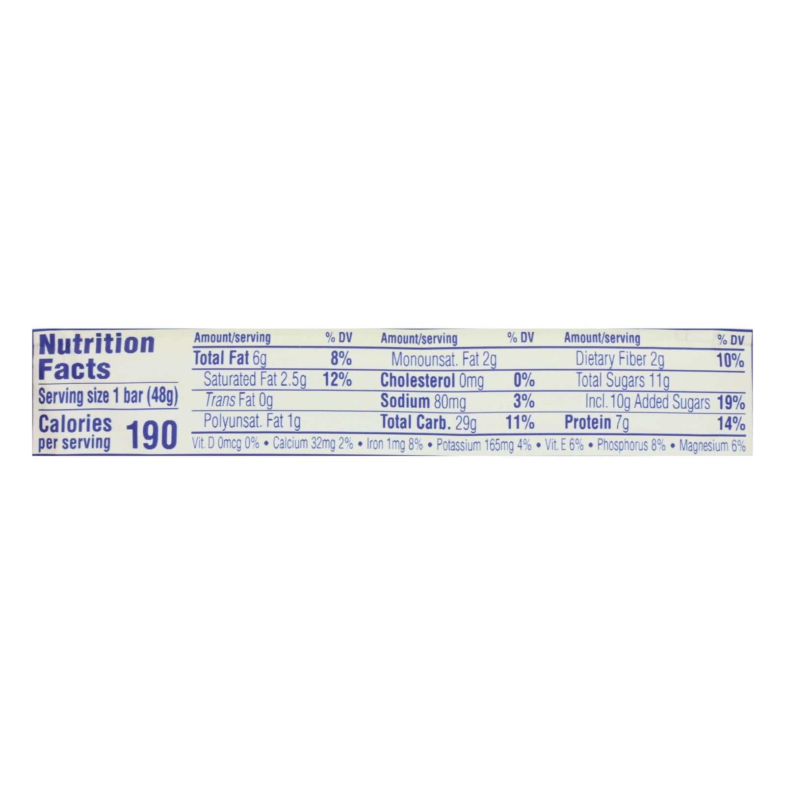 Luna - Bar Mshup Lemon Blubry - Case Of 15 - 1.69 Oz - Maras Green