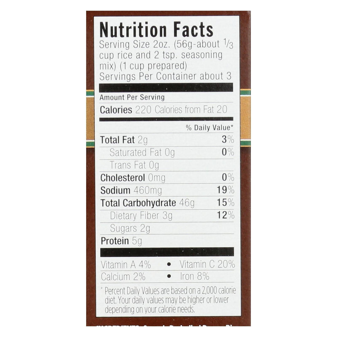 Lundberg Family Farms Organic Whole Grain Spanish Rice - Case Of 6 - 6 Oz. - Maras Green