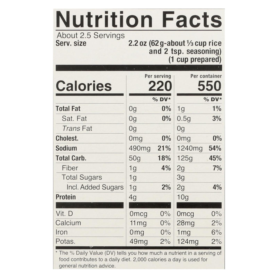 Lundberg Family Farms - Rice And Seasoning Mix - Cilantro Lime - Case Of 6 - 5.50 Oz. - Maras Green