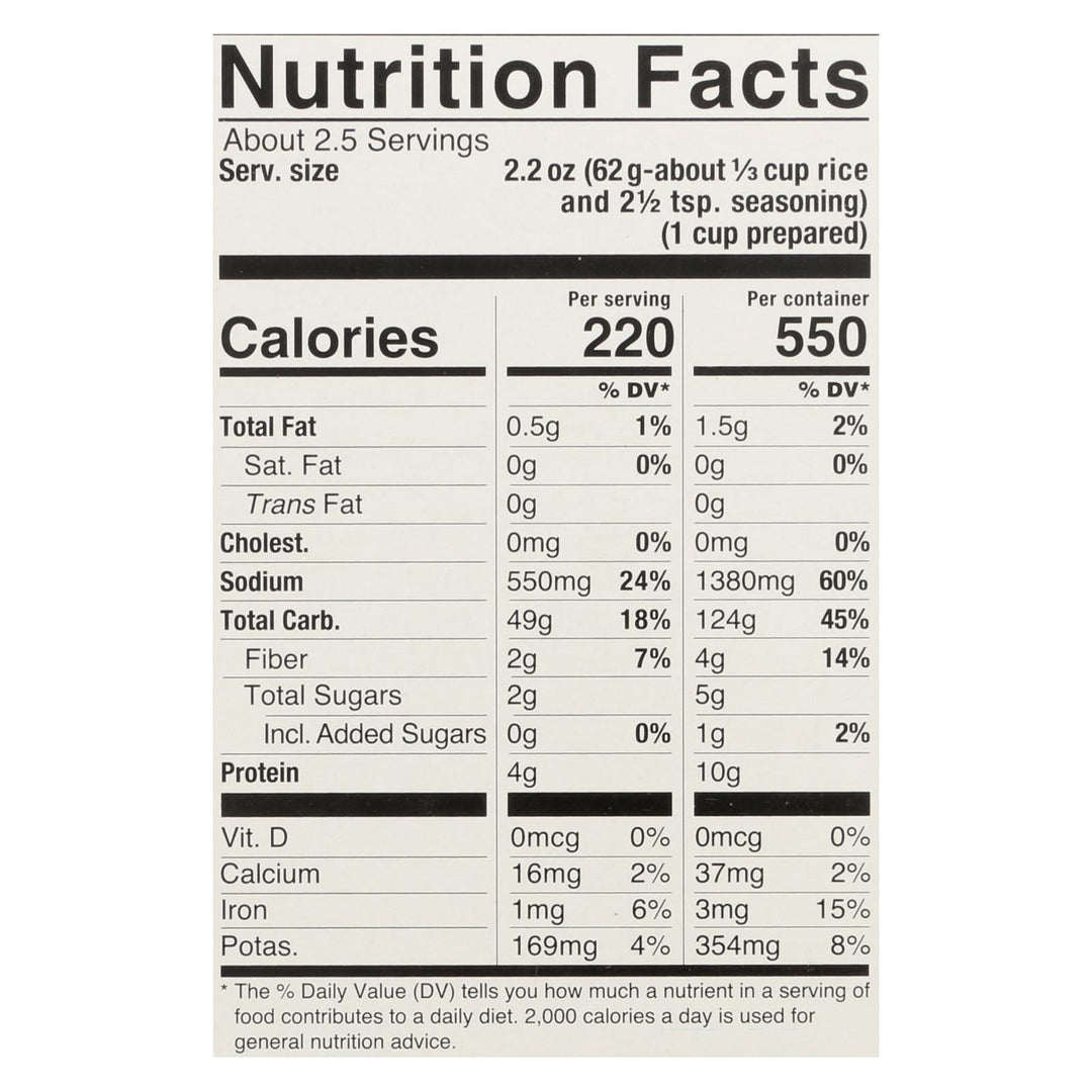 Lundberg Family Farms - Rice And Seasoning Mix - Spanish Style - Case Of 6 - 5.50 Oz. - Maras Green