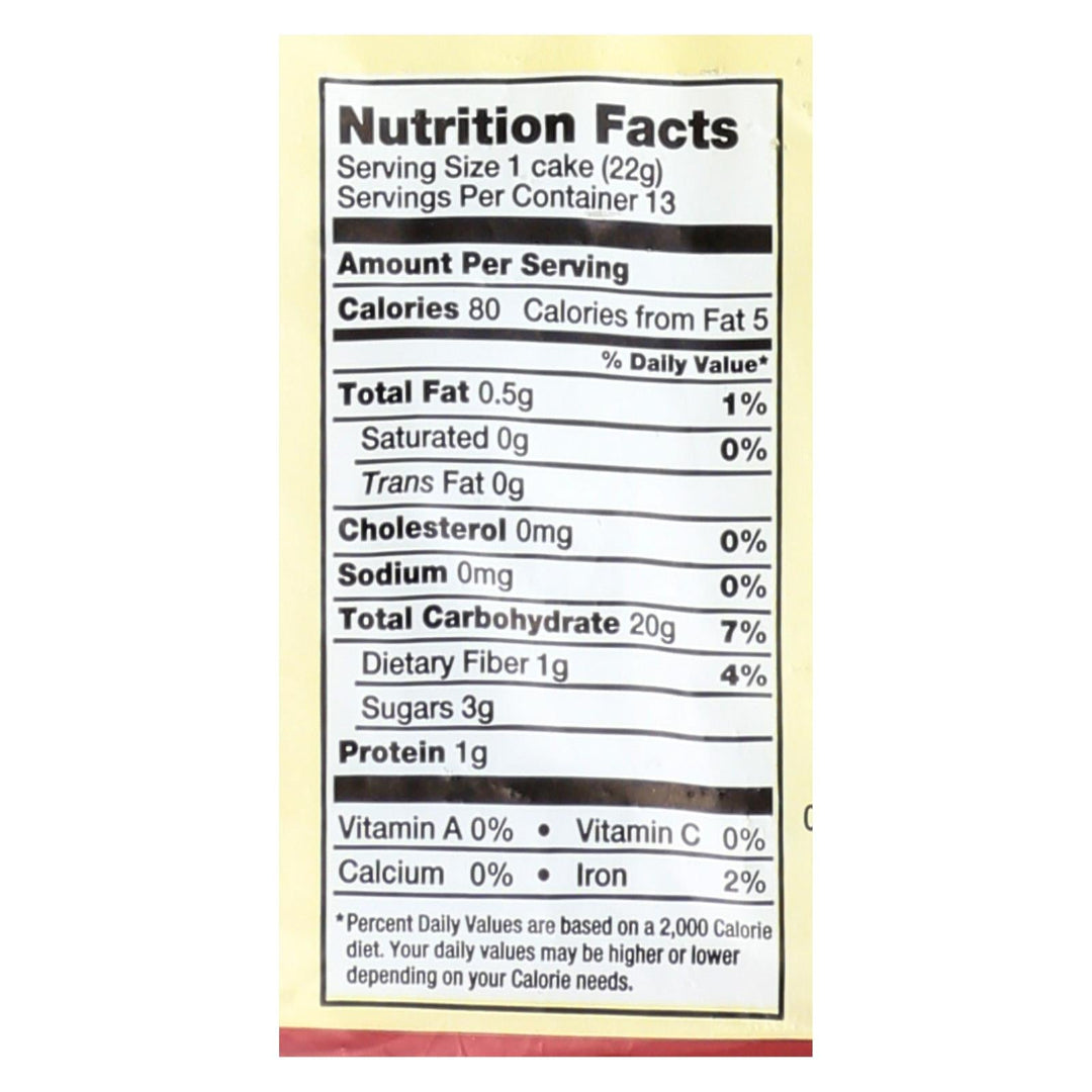 Lundberg Family Farms - Rice Cake Cinnamon Toast - Case Of 6 - 9.5 Oz - Maras Green
