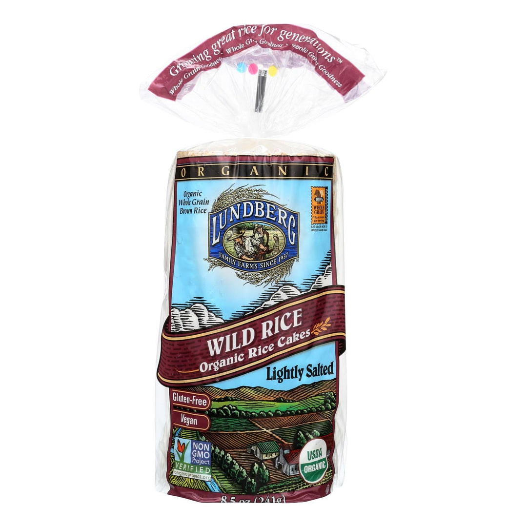 Lundberg Family Farms - Rice Cake Wild Ls - Case Of 6 - 8.5 Oz - Maras Green