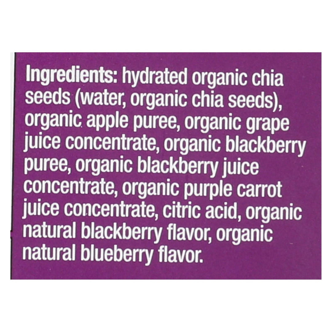 Mamma Chia Squeeze Vitality Snack - Blackberry Bliss - Case Of 16 - 3.5 Oz. - Maras Green