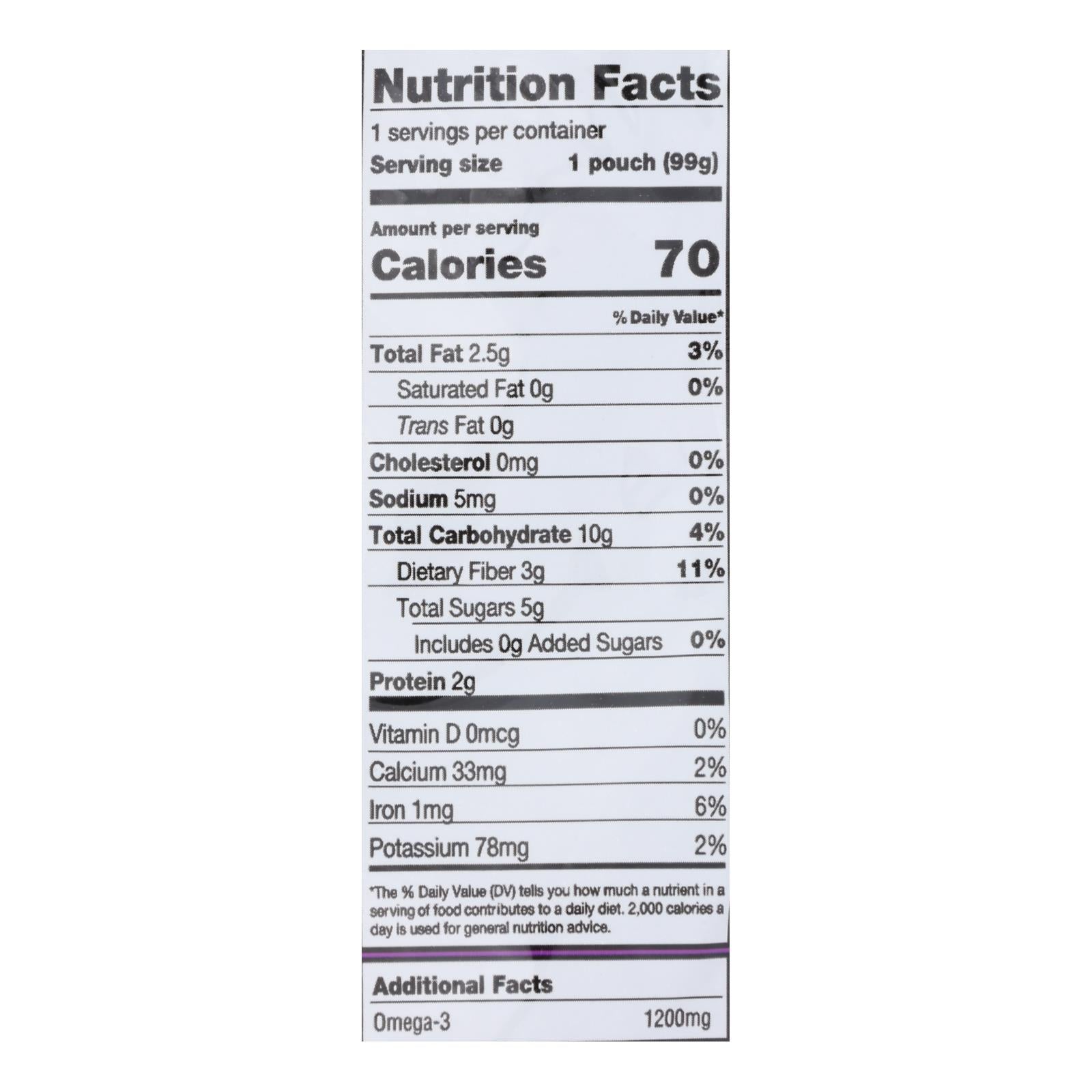 Mamma Chia Squeeze Vitality Snack - Blackberry Bliss - Case Of 16 - 3.5 Oz. - Maras Green