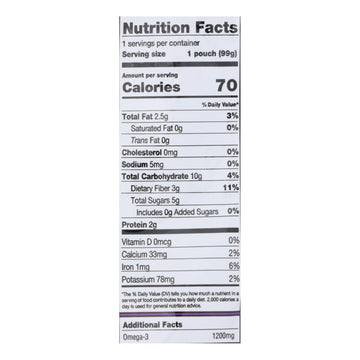 Mamma Chia Squeeze Vitality Snack - Blackberry Bliss - Case Of 16 - 3.5 Oz. - Maras Green