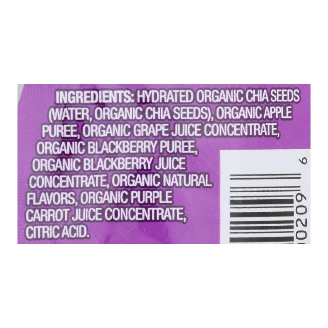 Mamma Chia Squeeze Vitality Snack - Blackberry Bliss - Case Of 16 - 3.5 Oz. - Maras Green