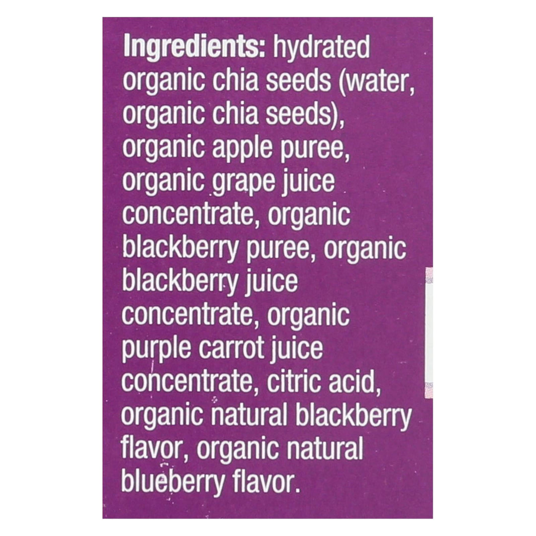 Mamma Chia Squeeze Vitality Snack - Blackberry Bliss - Case Of 6 - 3.5 Oz. - Maras Green