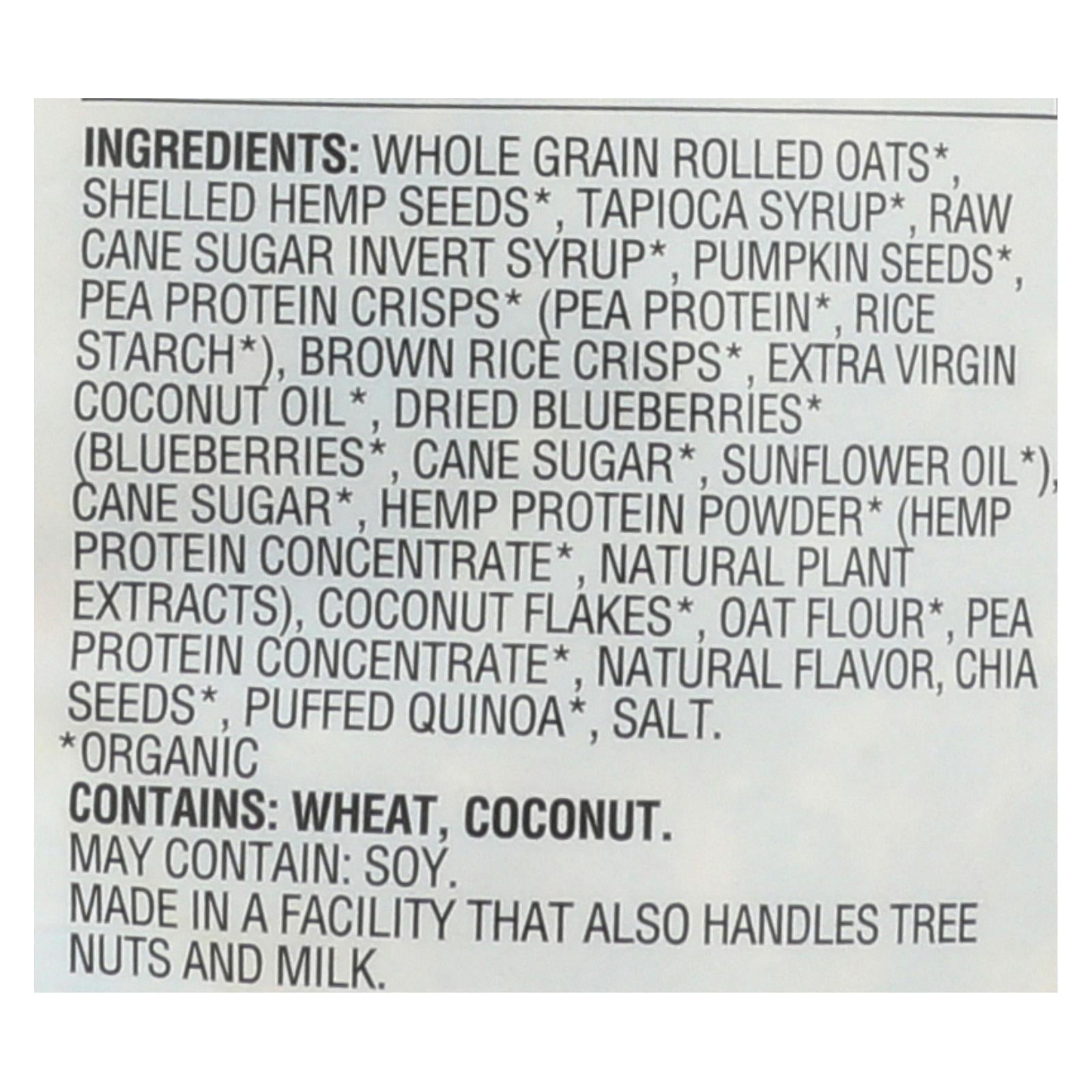 Manitoba Harvest - Granola Hemp Blubry - Case Of 6 - 10 Oz - Maras Green