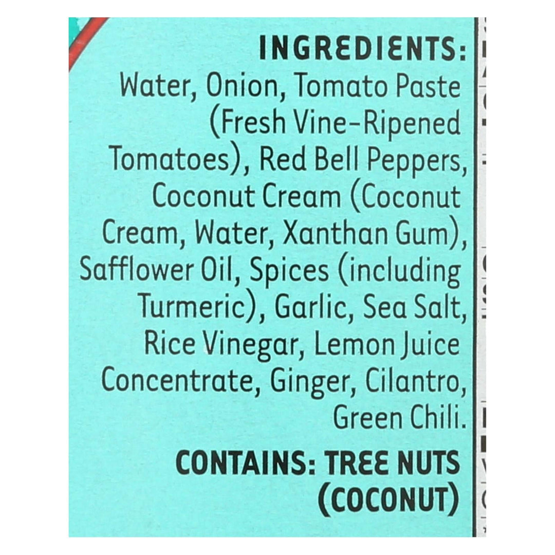 Maya Kaimal Indian Simmer Sauce - Jalfrezi Curry - Case Of 6 - 12.5 Oz. - Maras Green