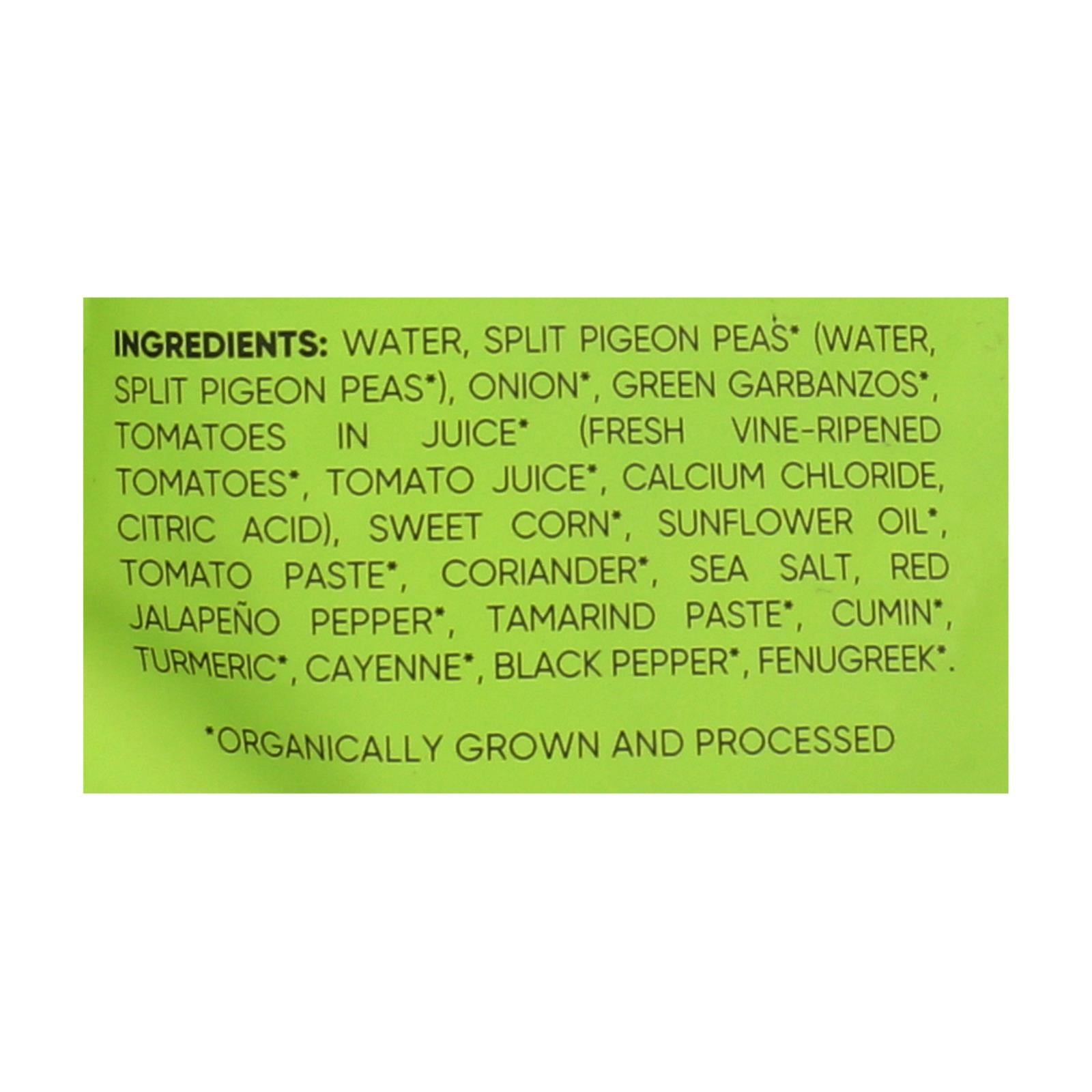 Maya Kaimal - Organic Everyday Dal - Green Garbanzo Corn Coriander - Cs Of 6 - 10 Oz - Maras Green