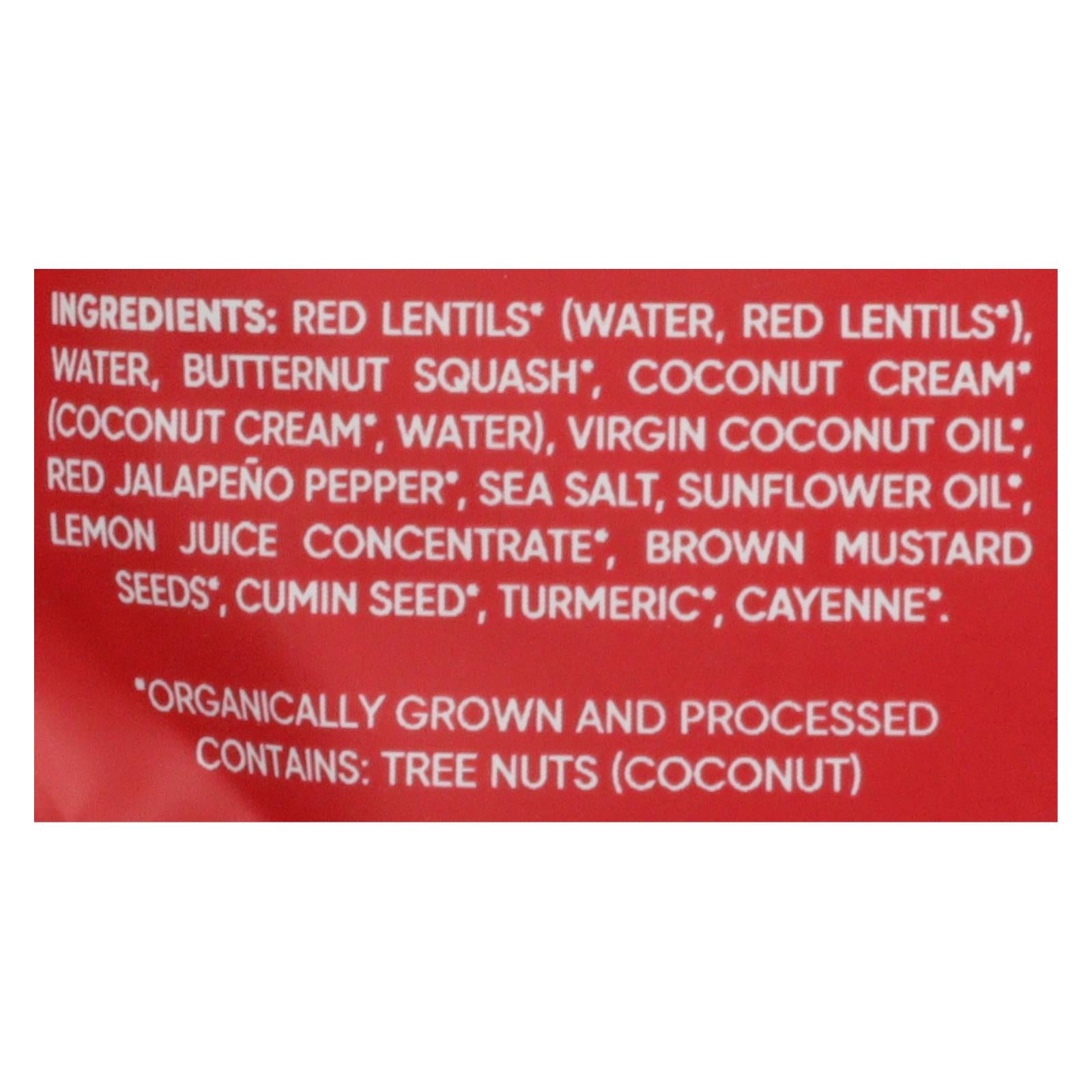 Maya Kaimal - Organic Everyday Dal - Red Lentil Butternut Squash Coconut - Cs Of 6 - 10 Oz - Maras Green