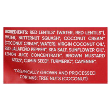 Maya Kaimal - Organic Everyday Dal - Red Lentil Butternut Squash Coconut - Cs Of 6 - 10 Oz - Maras Green