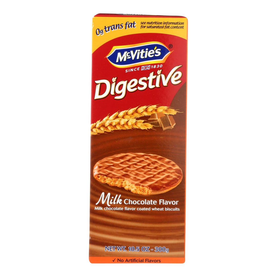 Mcvities Milk Chocolate Digestives - Case Of 12 - 10.5 Oz. - Maras Green