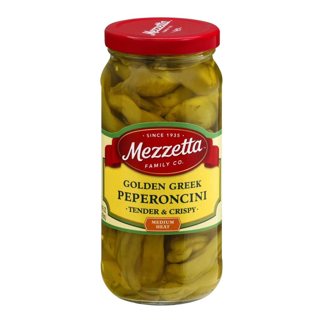 Mezzetta Greek Pepperoncini - Case Of 6 - 16 Fl Oz. - Maras Green