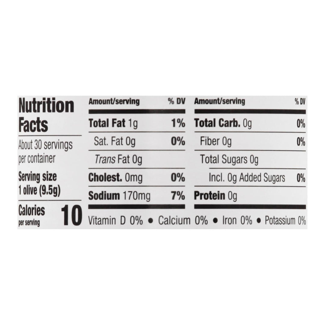 Mezzetta Imported Spanish Queen Martini Olives In Dry Vermouth - Case Of 6 - 10 Oz. - Maras Green