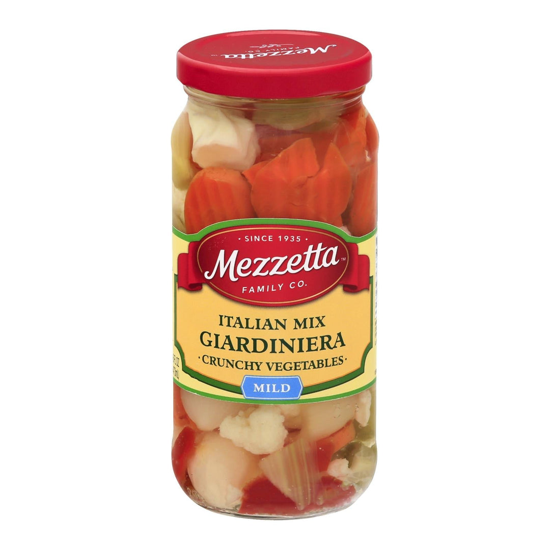 Mezzetta Italian Mix Giardiniera - Case Of 6 - 16 Oz. - Maras Green