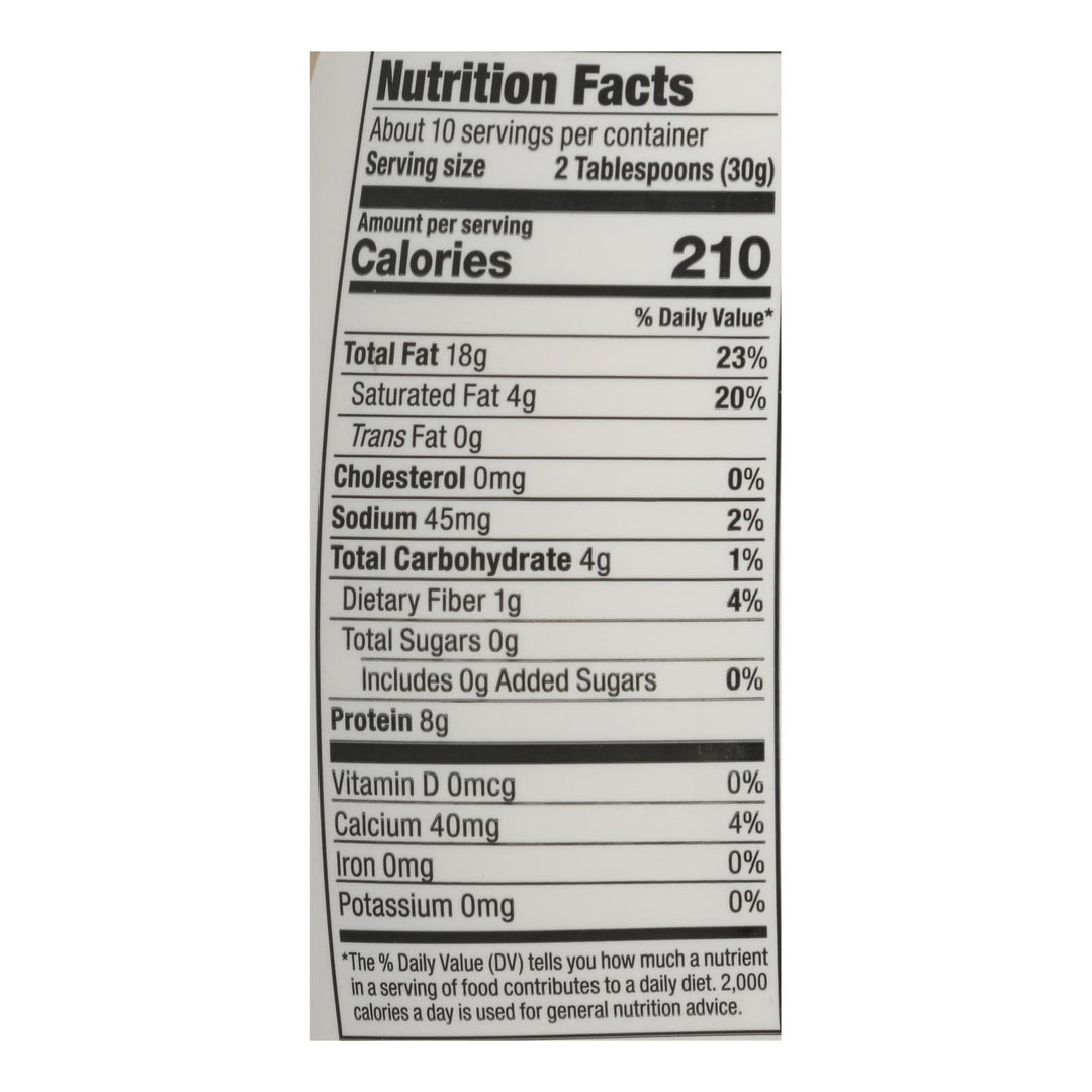 Mighty Sesame Company - Tahini Organic Fine Sesame - Case Of 8 - 10.9 Oz - Maras Green