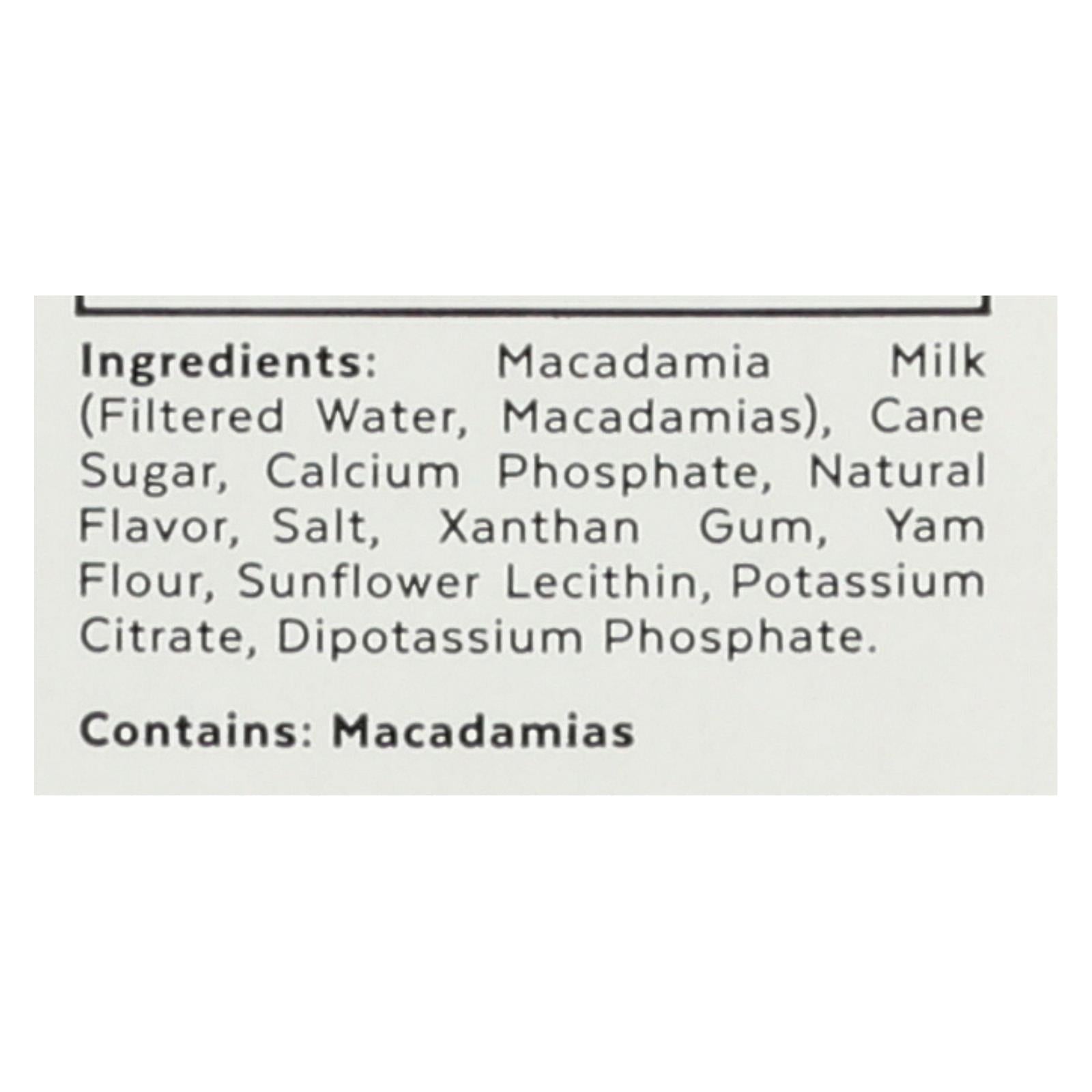 Milkadamia Macadamia Milk In Latte Da Barista - Case Of 6 - 32 Fz - Maras Green