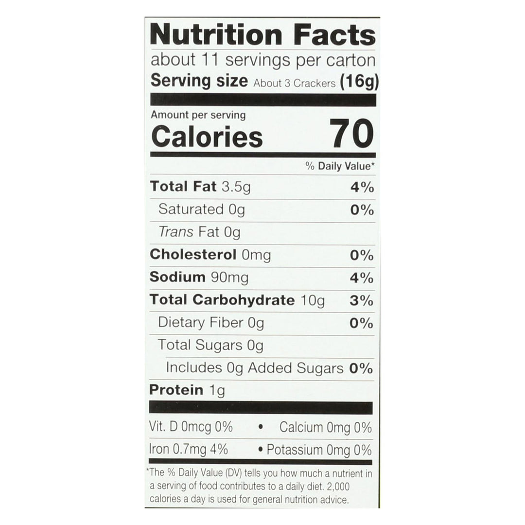 Miltons - Baked Crackers Oo&ss - Case Of 8 - 6 Oz - Maras Green