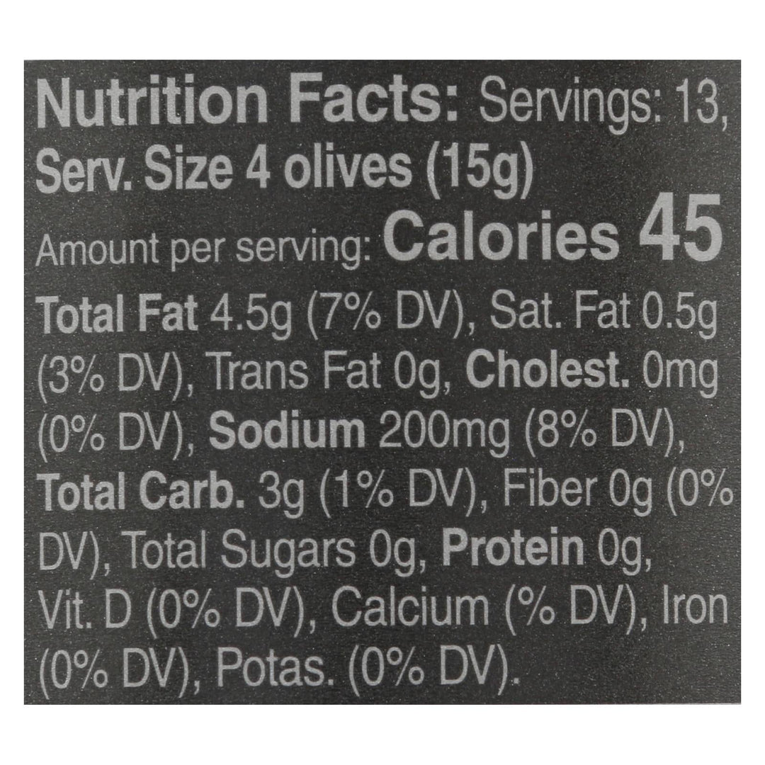 Mina - Olives Black Dry Cured - Case Of 6 - 7 Oz - Maras Green
