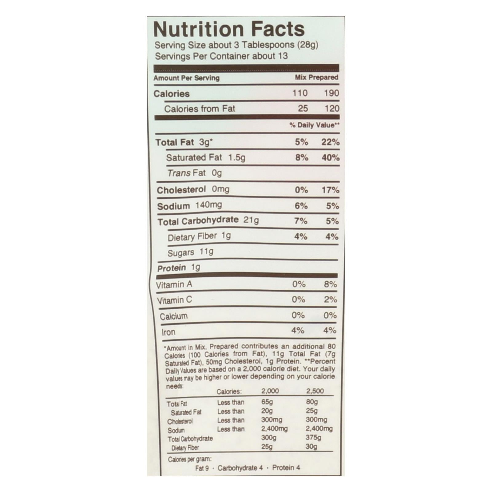 Miss Jones Baking Co Sea Salt Chocolate Chip Cookie Mix - Case Of 6 - 13 Oz - Maras Green