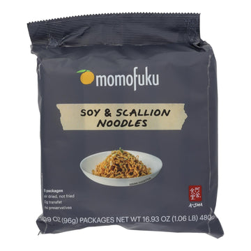 Momofuku - Noodles Soy And Scallions - Case Of 10 - 16.93 Oz - Maras Green