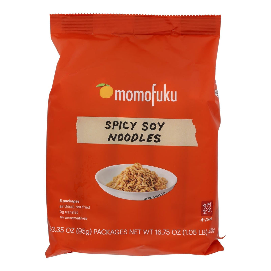 Momofuku - Noodles Spicy Soy - Case Of 10 - 16.93 Oz - Maras Green