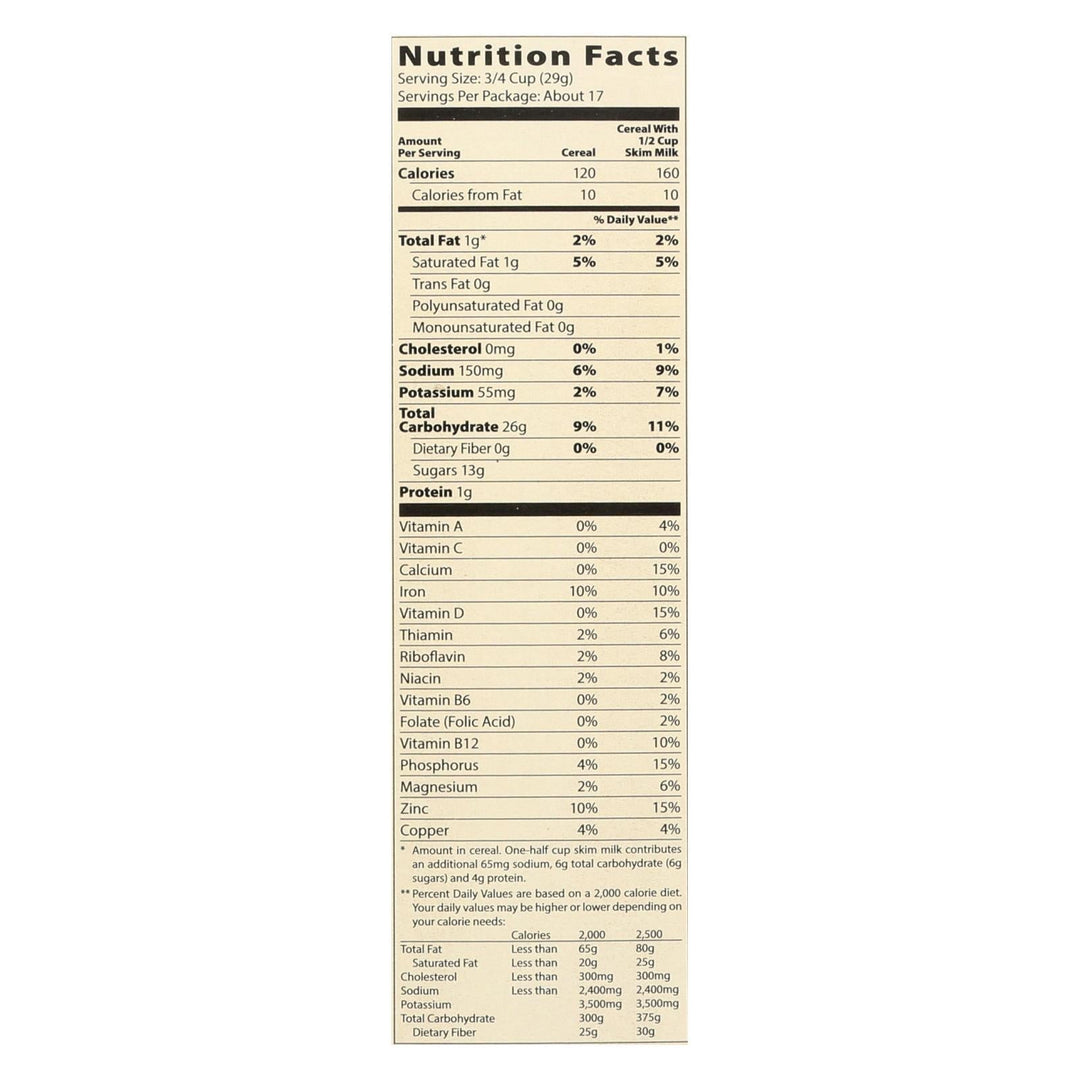 Moms Best Naturals Cereal - Crispy Cocoa Rice - 17.5 Oz - Case Of 14 - Maras Green