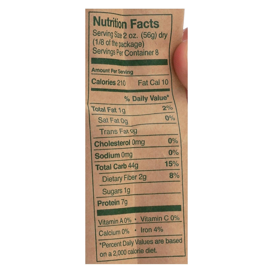 Montebello Organic Pasta - Capellini - Case Of 12 - 1 Lb. - Maras Green