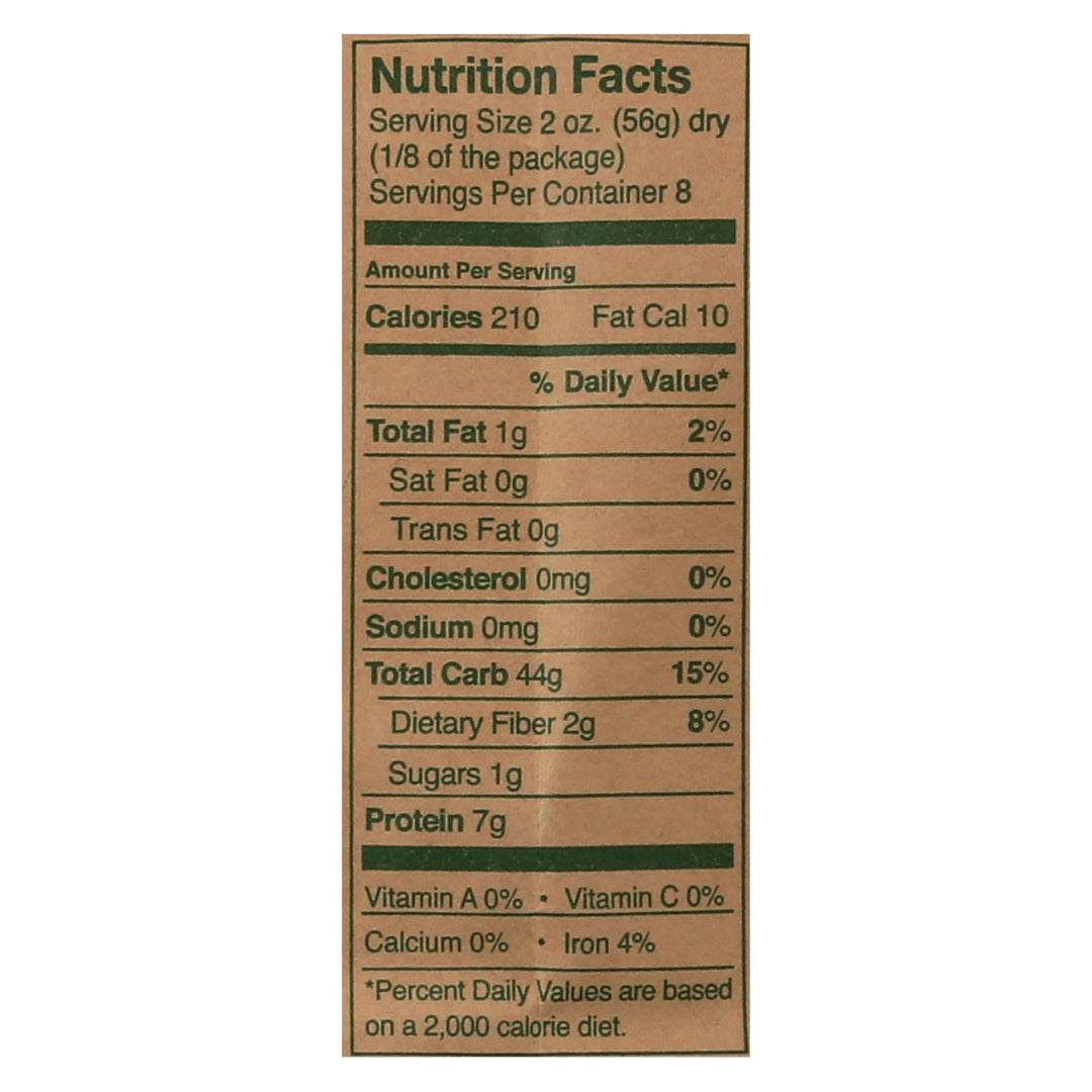 Montebello Organic Pasta - Penne Rigate - Case Of 12 - 1 Lb. - Maras Green