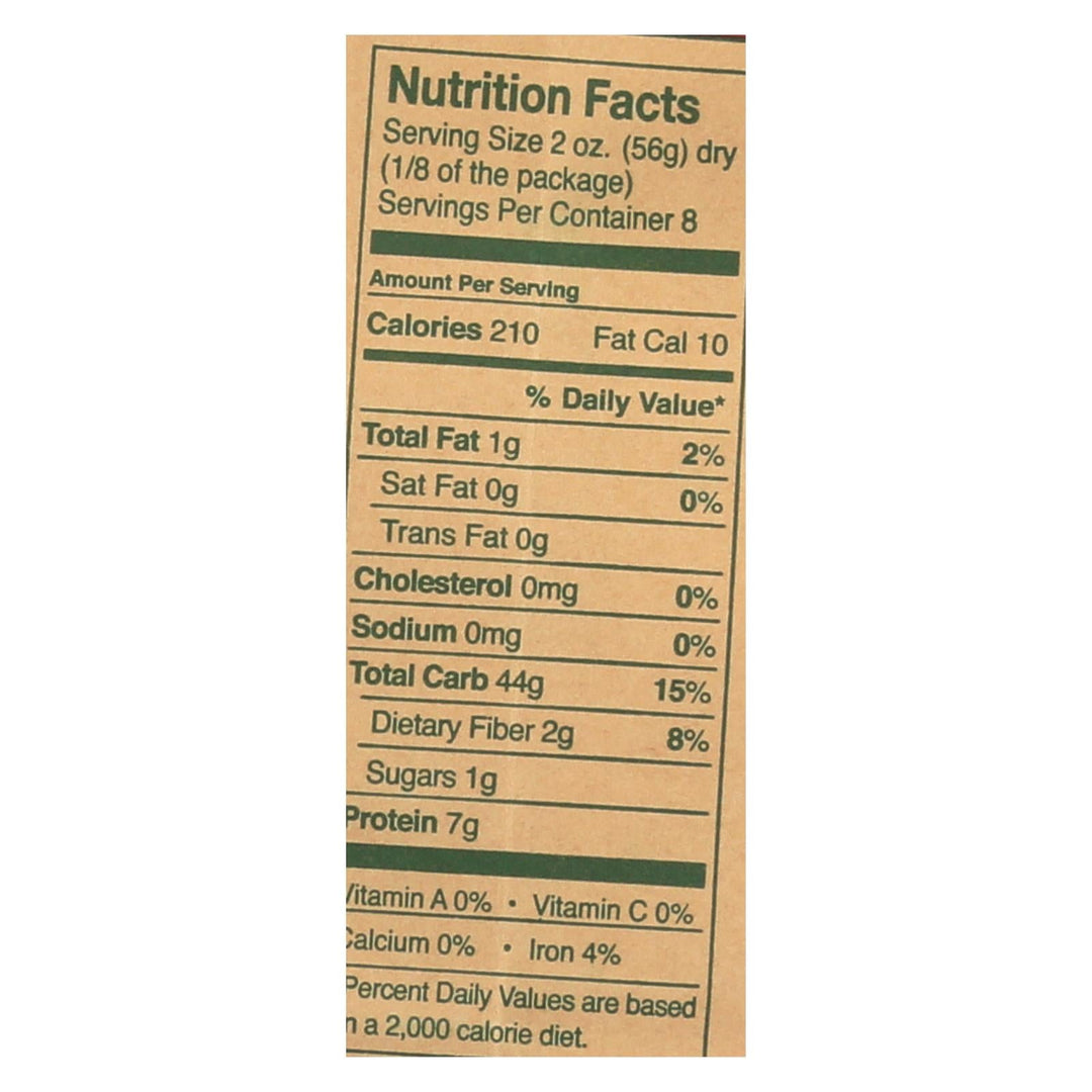 Montebello Organic Pasta - Rigatoni - Case Of 12 - 1 Lb. - Maras Green